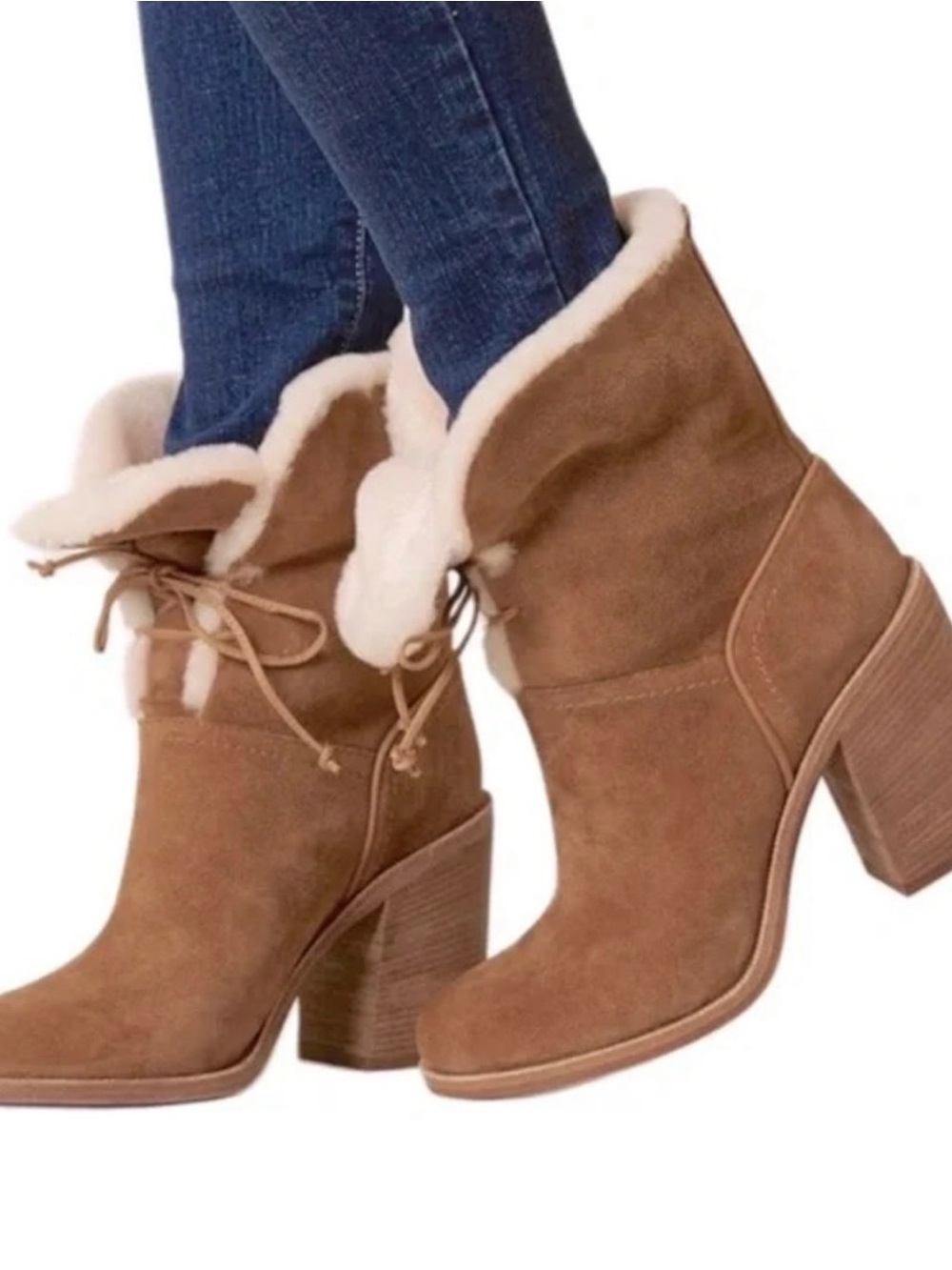 Ugg Shearling-Lined Boots with heels, Like New, Women’s Size 8.